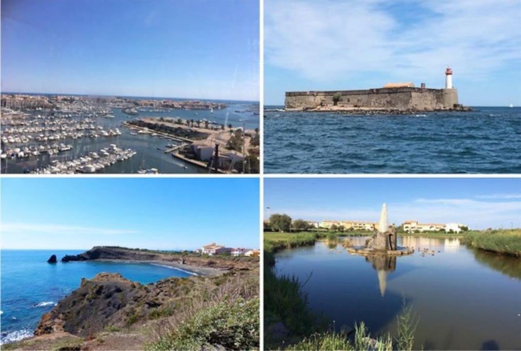 Maisonnette, 5 Pers, 500M Plage, Parking, Terrasse Agde Esterno foto